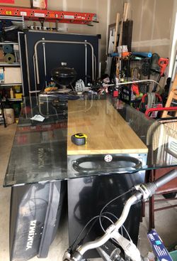 Table top glass 42’x72x1/2’ $50