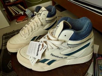 Reebok BB4000 II Mid Vintage Chalk & Hoops Blue Shoes Mens 9