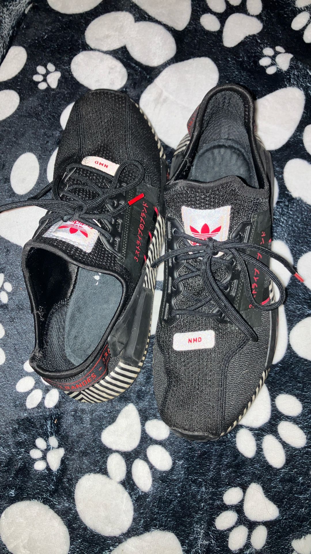 $45 Black Red And White Men Adidas 
