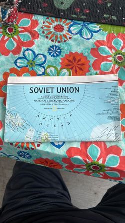 VTG National Geographic ephemera/map