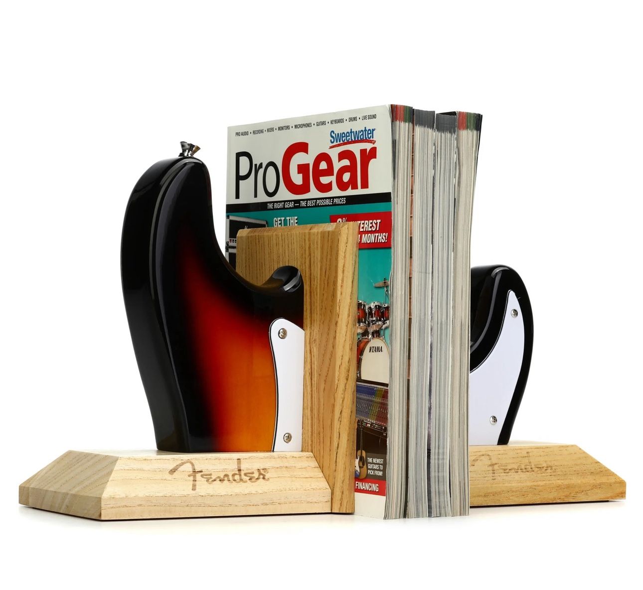 Fender Statocaster Body Bookends - Sunburst