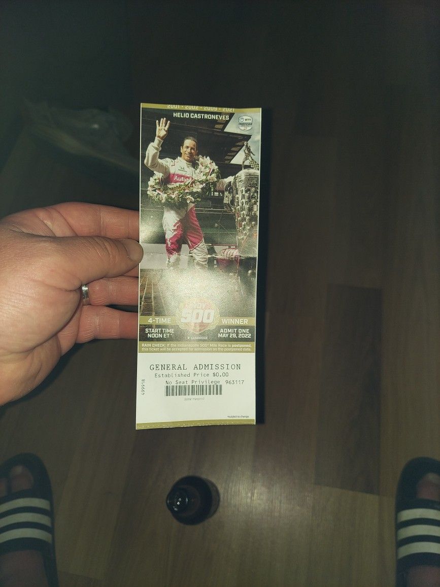 General Admission Ticket Indy 500