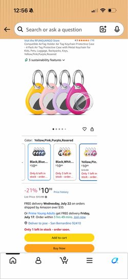 Air tag case pack of 4
