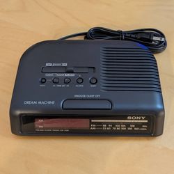 Sony AM/FM Alarm Clock ICF-C25 Dream Machine Vintage