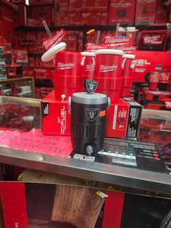Las Vegas Raiders & MILWAUKEE mini cooler jugs & Pen/Pencil holder