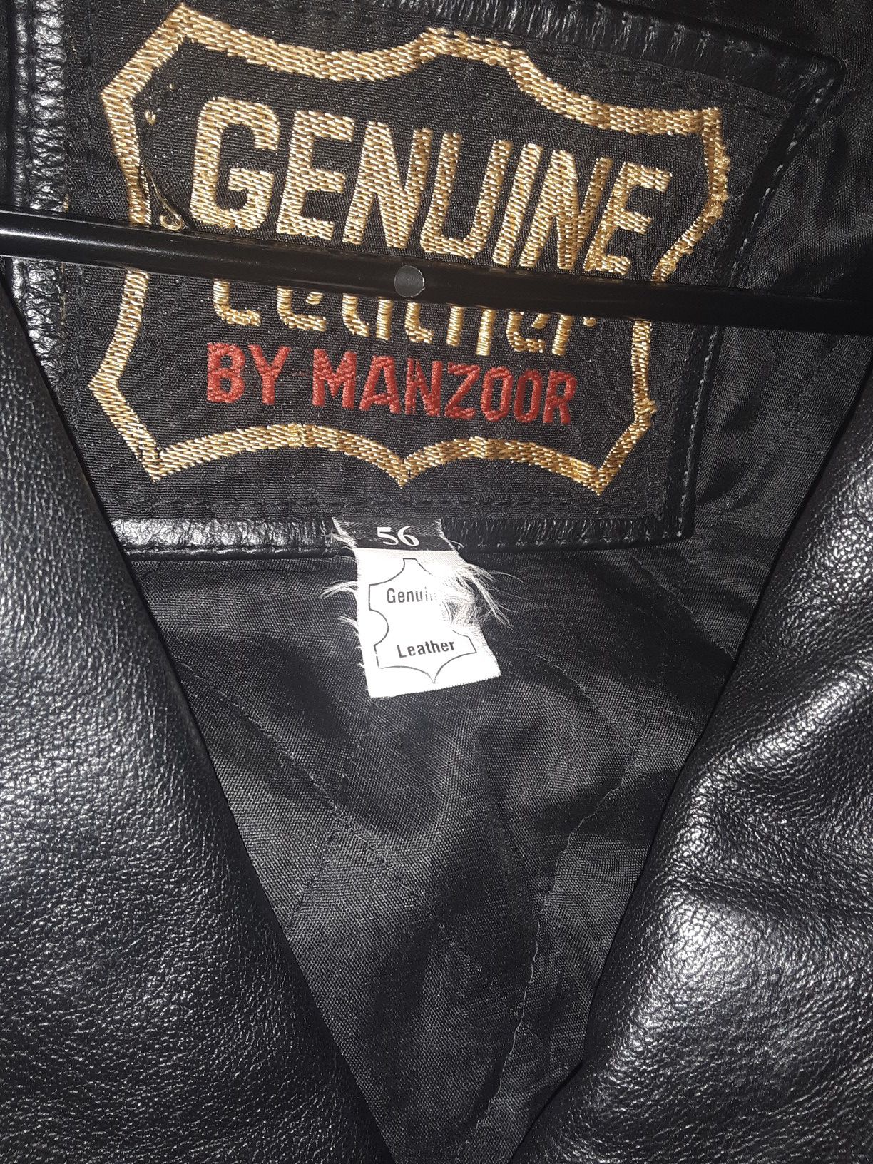 Leather motorcycle jacket