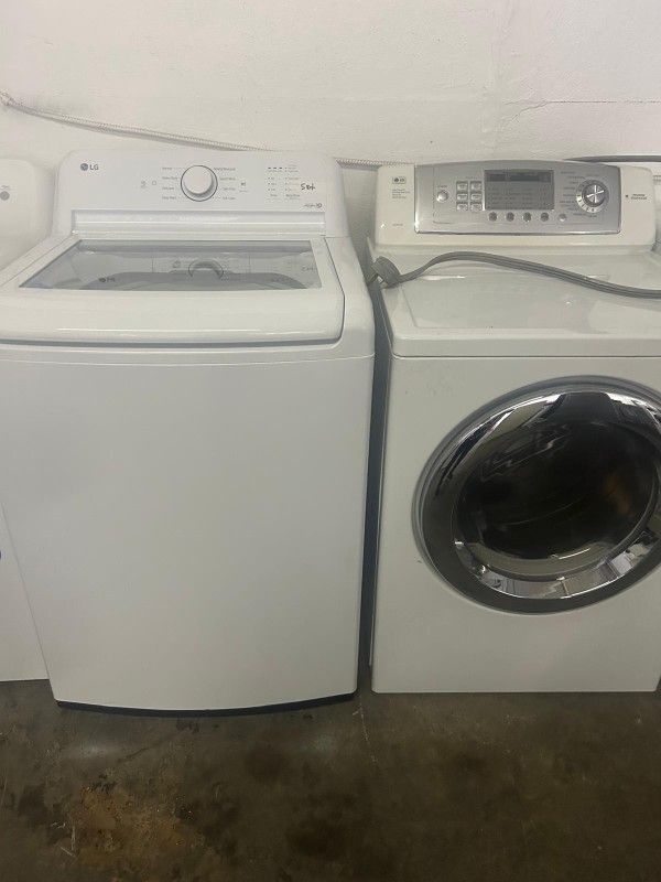 Set LG Washer And Electric Dryer
