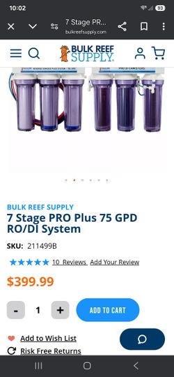 Used a Stage RO/DI System