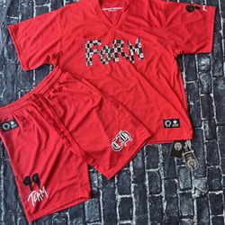 chrome hearts jersey red size small