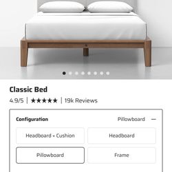 Thuma Bed King W/grey Pillowboard