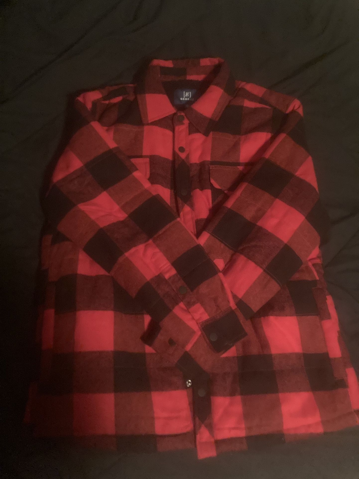 Fleece Lined Flannel Jacket by George