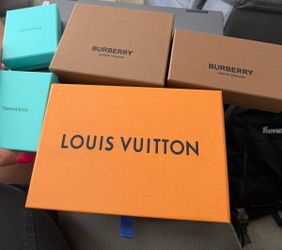 Louis Vuitton, Burberry and Tiffany Boxes