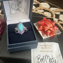 Bob Mackie "Turquoise Majesty" Sterling 