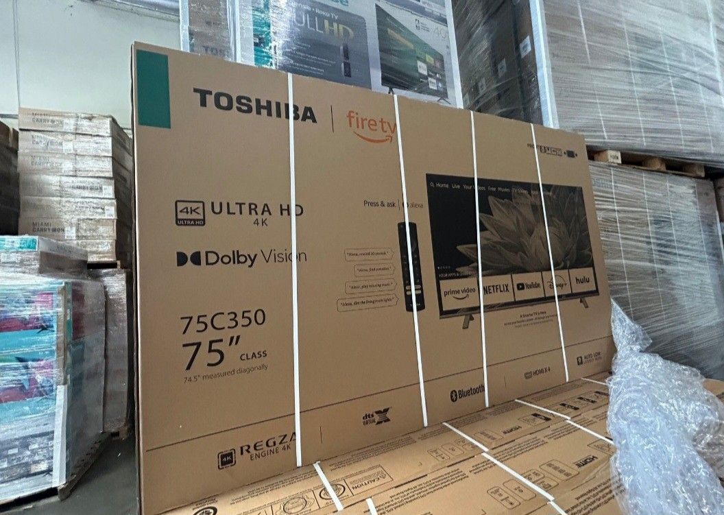 75" TOSHIBA UHD 4K SMART FIRE 🔥