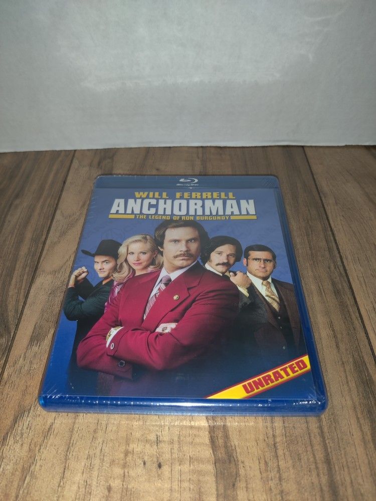 Anchorman: The Legend of Ron Burgundy (Blu-ray Unrated Uncut) NEW Factory Sealed