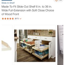 Slide In Shelf For Cabinets Set Of 2
