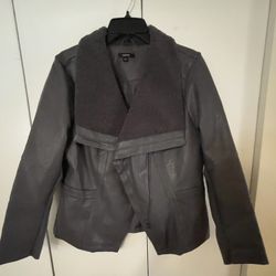 Alfani Faux Leather Jacket-L