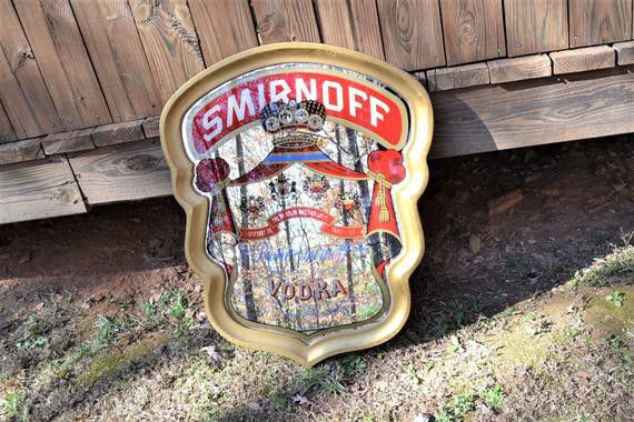 Smirnoff Vintage Mirror Sign