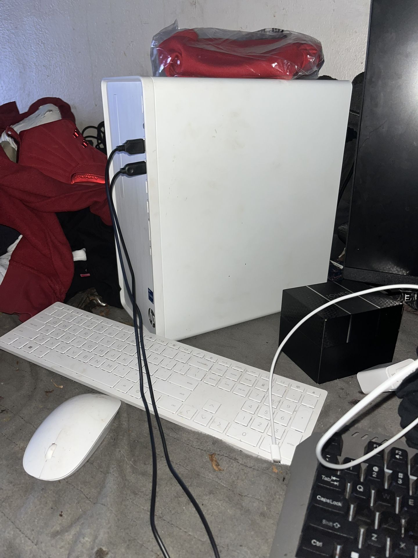 Desktop And Keyboard And Mouse