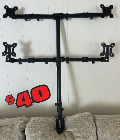 QUAD MONITOR/TV DESK MOUNT