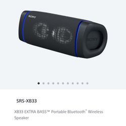 Sony Extra Bass Bluetooth Speaker 