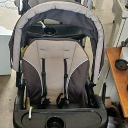 Double Stroller With Two Car Seats