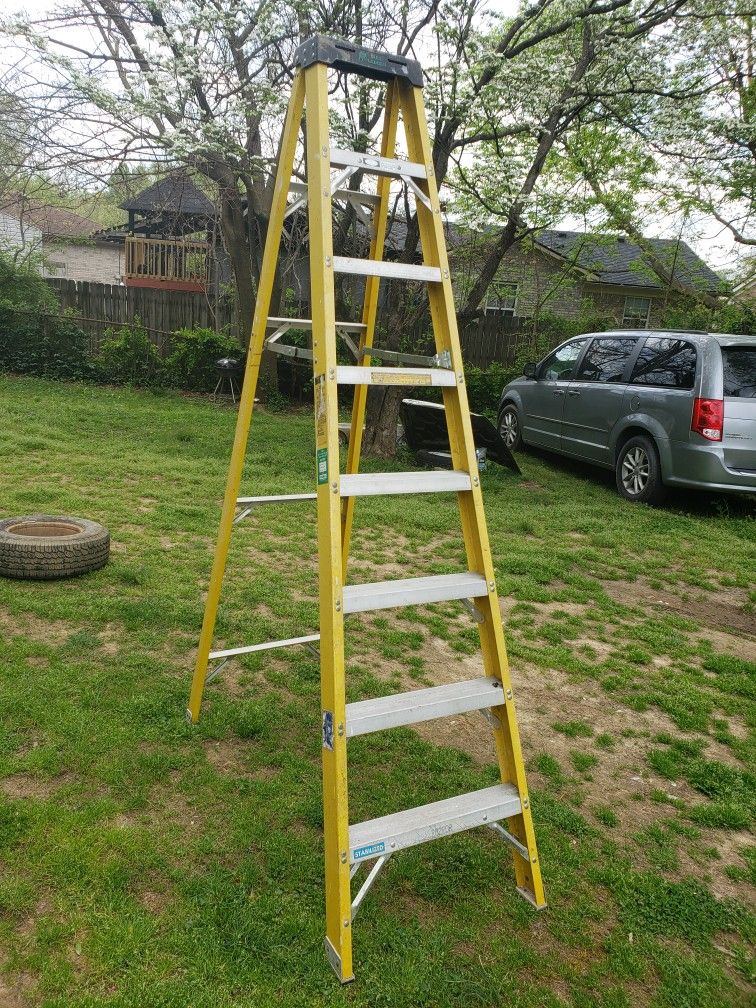 A ladder measuring 8 feet