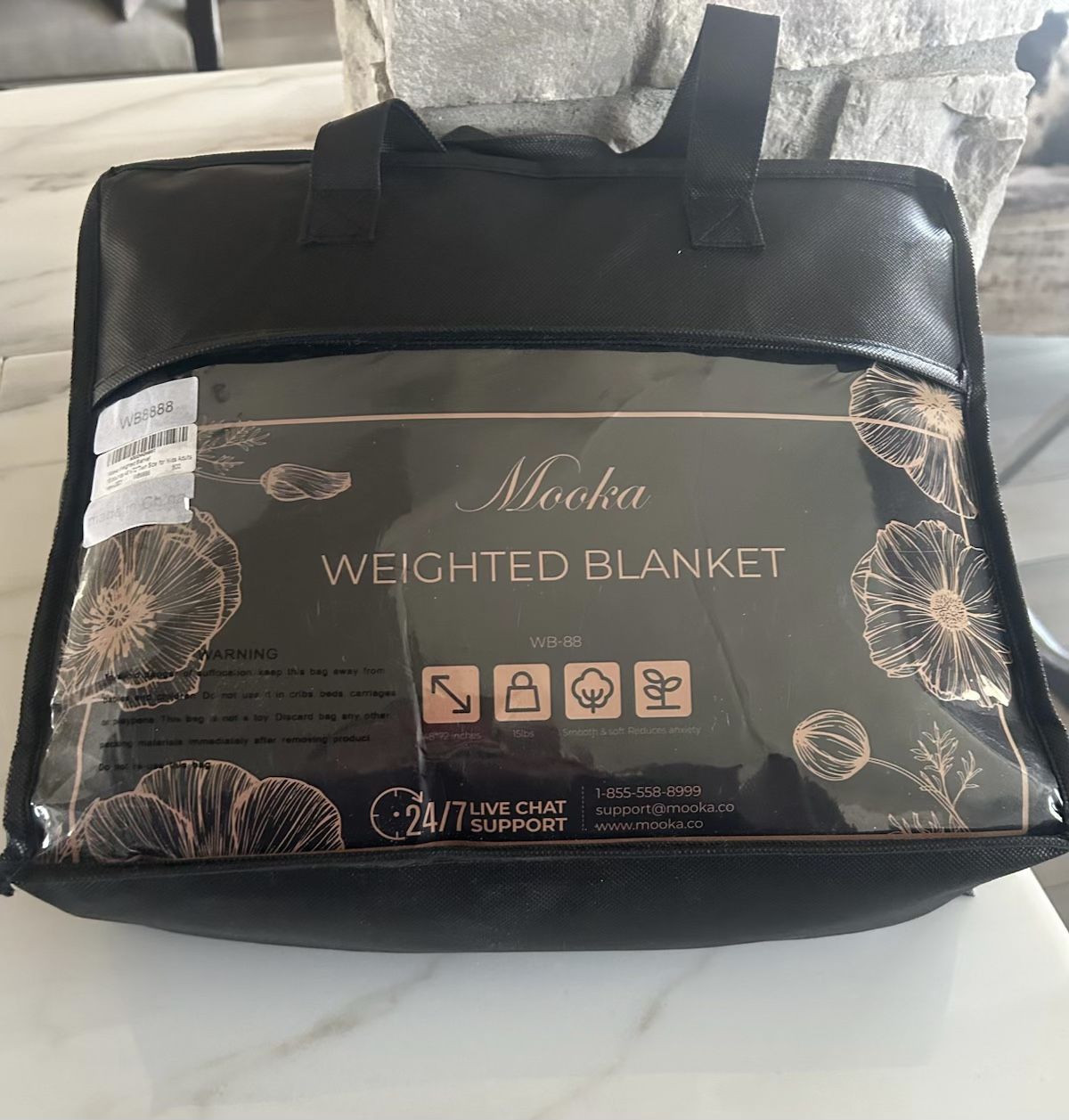 Blanket, Twin, Weighted, Grey