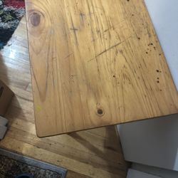 Wood Folding Table In Good Condition 