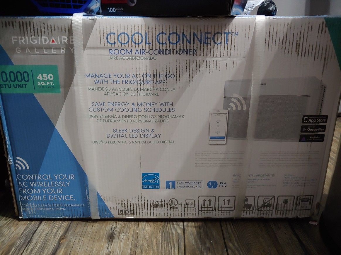 Brand New Frigidaire Gallery 10,000 BTU Cool Connect Smart Room Air Conditioner with WiFi Control