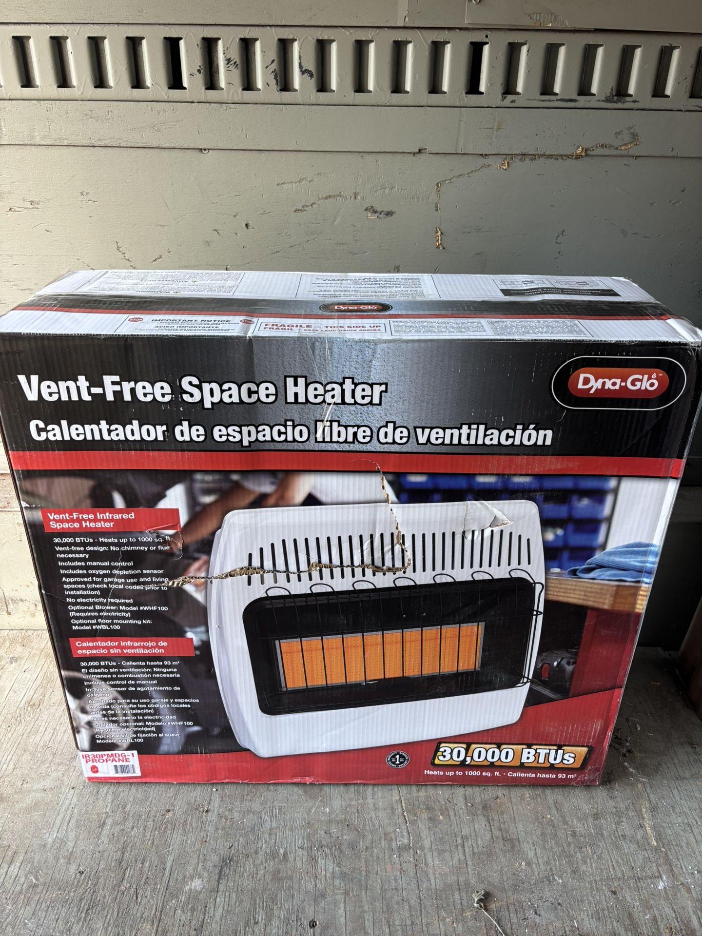 Dyna-Glo 30,000 BTU Propane Heater – New in Box – Heats 1,000 Sq Ft. South Jersey