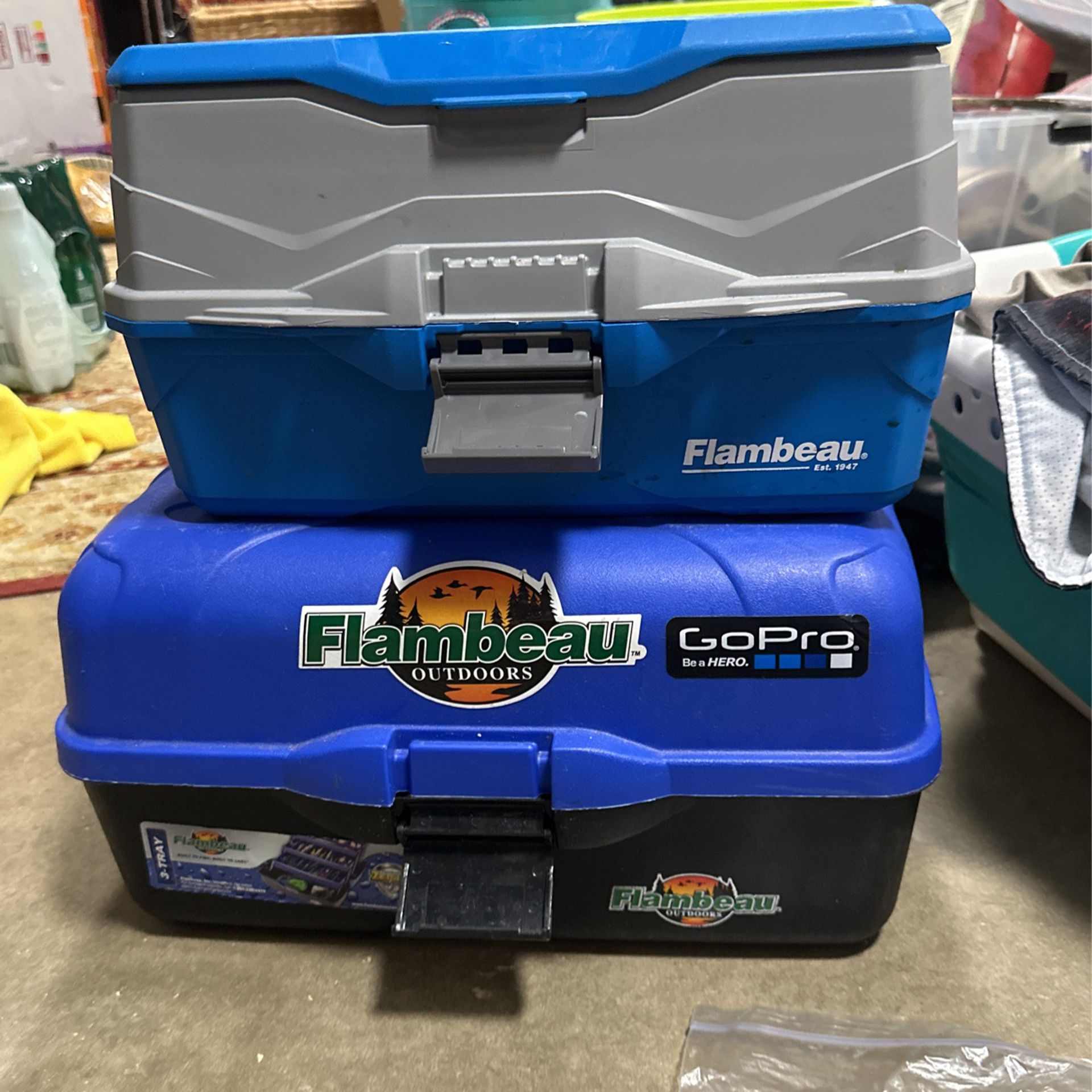 Two Outdoor Tackle Boxes