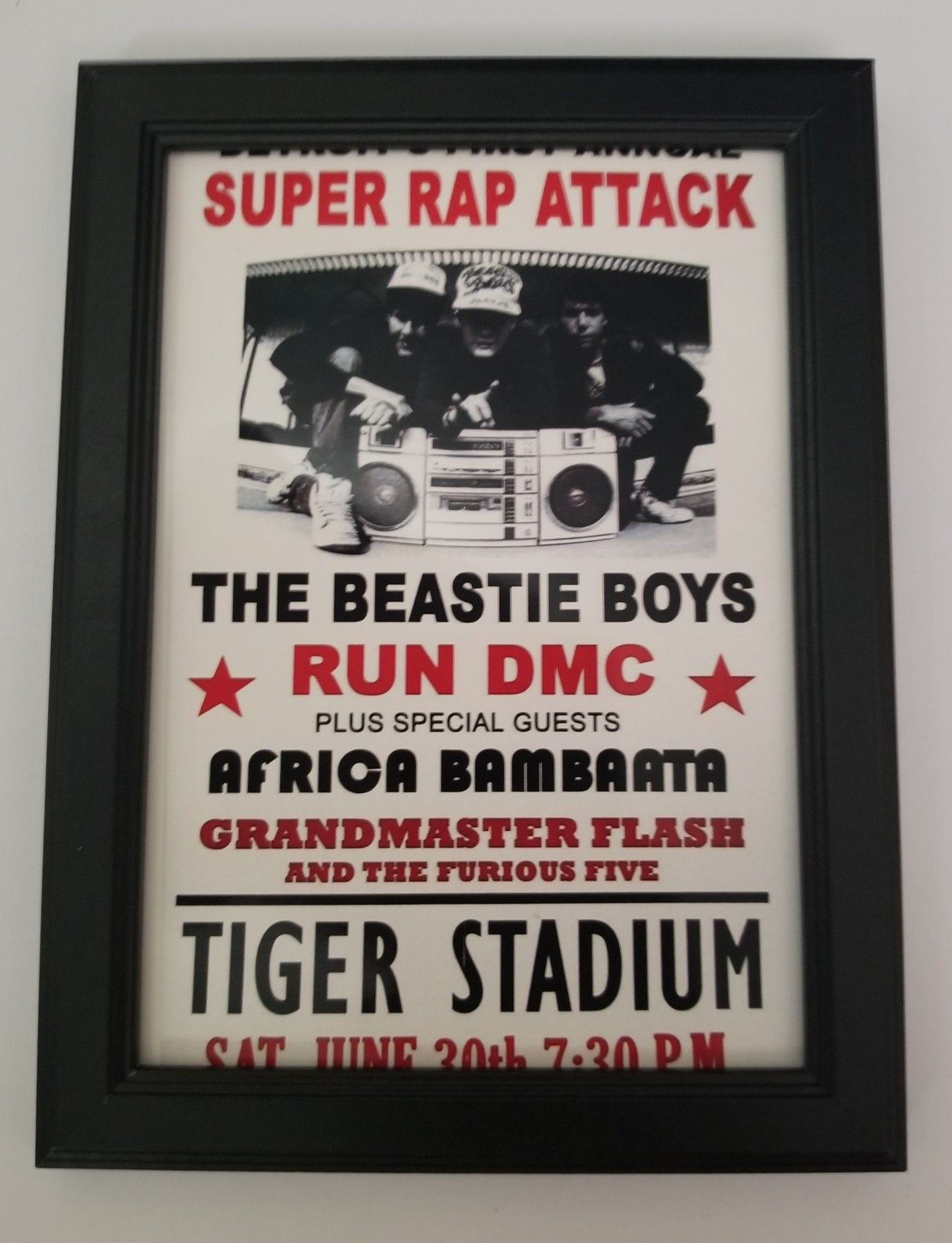 Small Beastie Boys Airplane licensed to I'll print mini poster flyer Rap Hip hop music