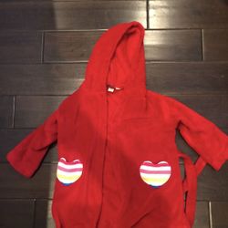 LANDS END FLEECE GIRLS BATHROBE