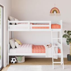*Brand New* Storkcraft Caribou Twin Over Twin Bunk Bed, White