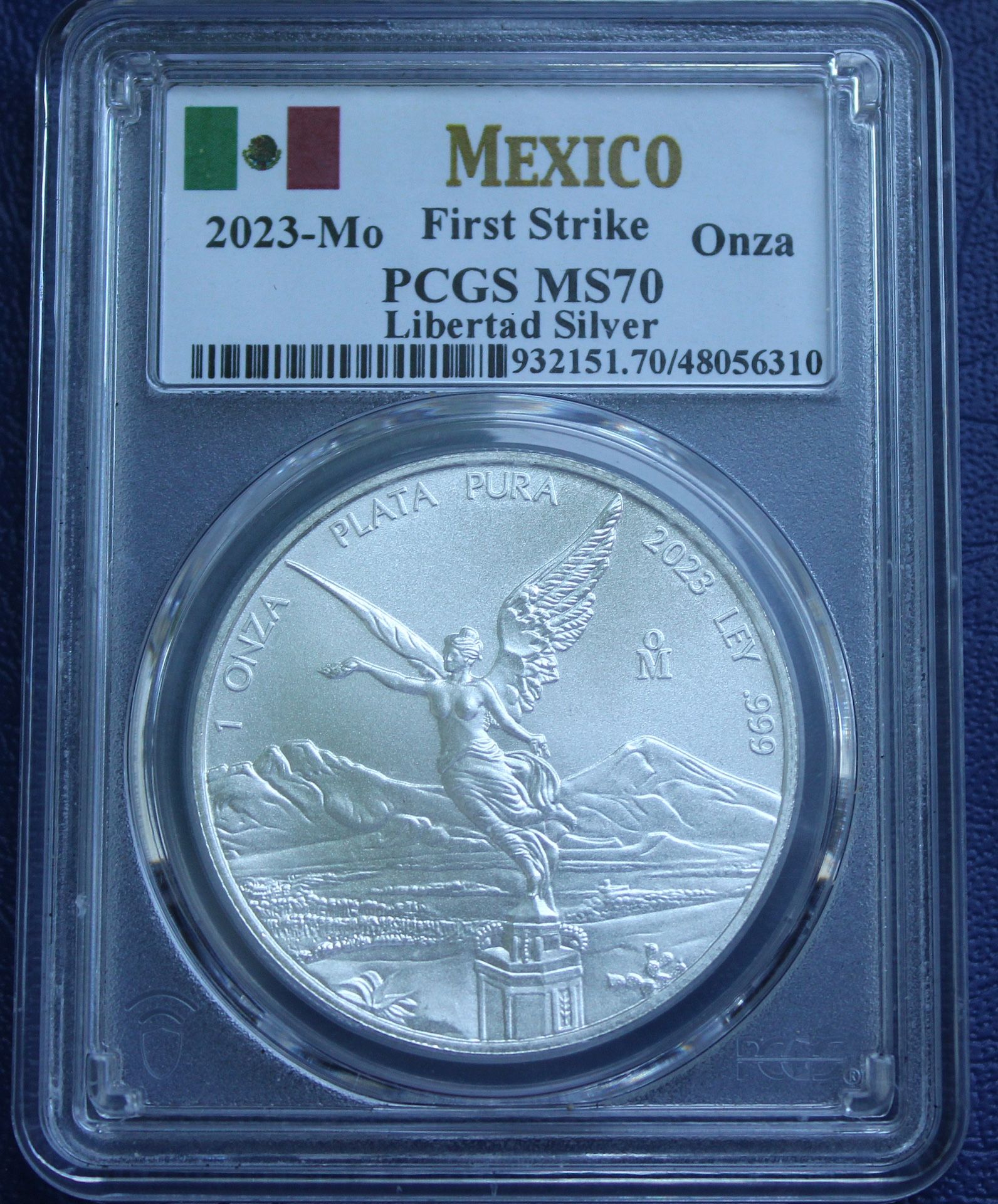 2023 Mexico 1 Troy Ounce Libertad Silver Coin Super Gem MS 70