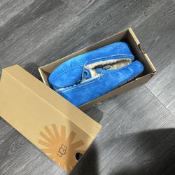 Blue Fur Lined Ugg Boots