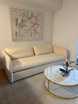 CB2 Sofa,,,Marble Coffe Table