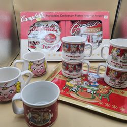 Campbell's Vintage Mug Plate Set 