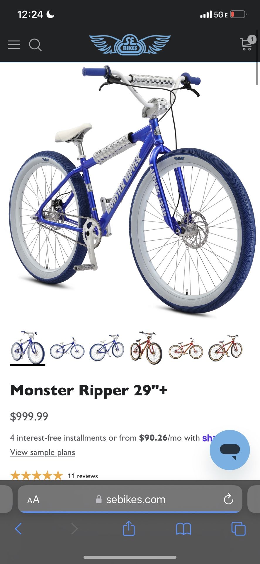 Se Bike Monster Ripper 29’