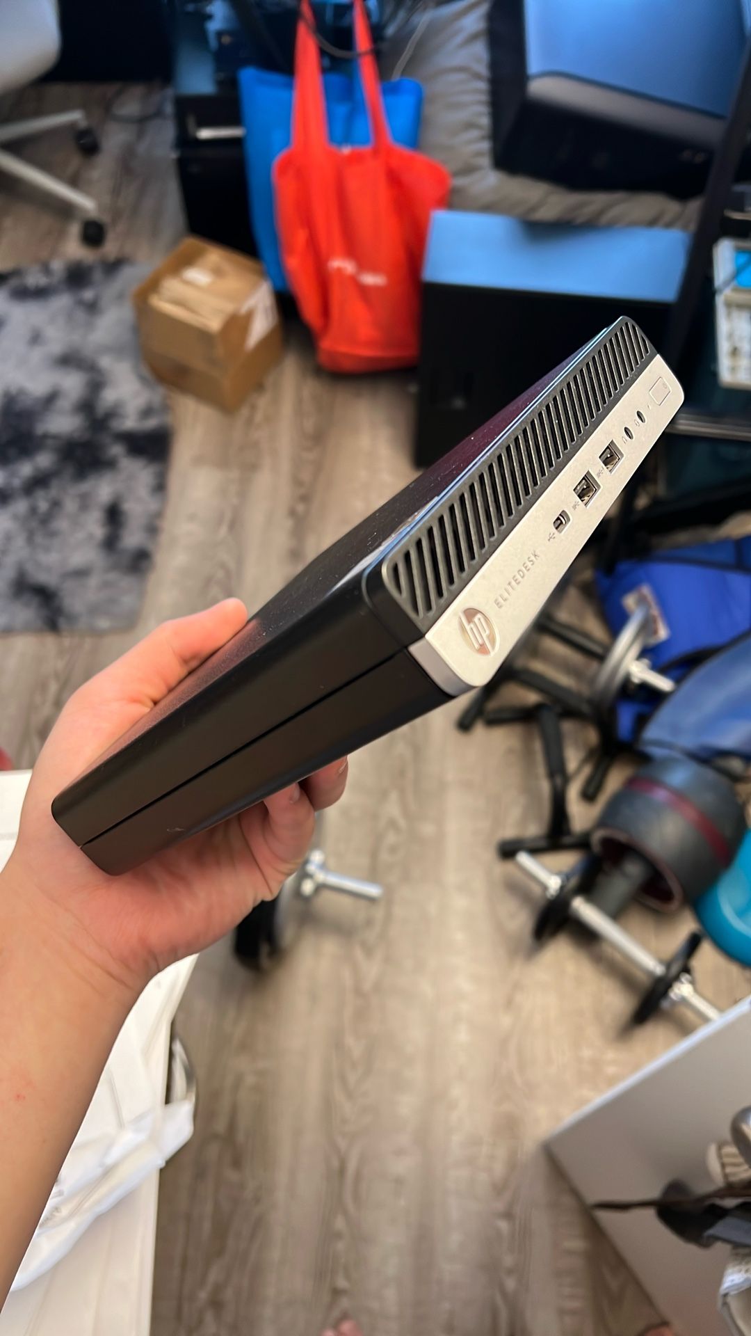 Powerful small computer, HP Elitedesk 800 G3 mini i7-7700