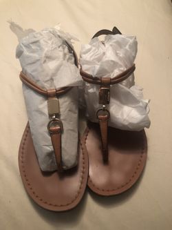 Coach leather sandals