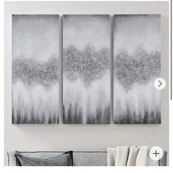 Luminous 35" High 3-Piece Rectangular Canvas Wall Art Set
