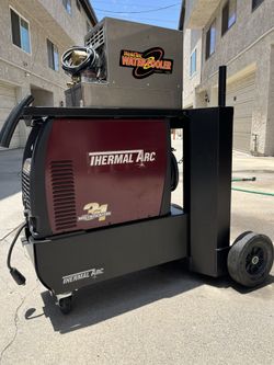 Thermal Arc Fabricator 252i + WeldTec C20 Water Cooler + Thermal Arc Dual Cylinder Cart - Used