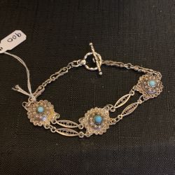 900 silver sterling vintage bracelet