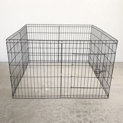(New in box) $36 Foldable 30” Tall x 24” Wide x 8-Panel Pet Playpen Dog Crate Metal Fence Exercise Cage Play Pen 
