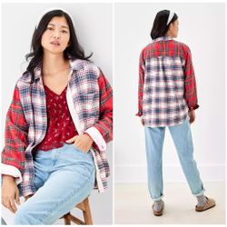 AE Oversized Plaid Shacket