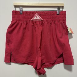 Free People Running Shorts – NWT – Size Large – Passion Fruit