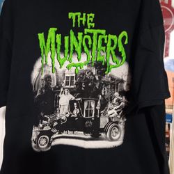 The MUNSTERS and Addams Family T-shirts Size 2XL $40.00 CASH ONLY 