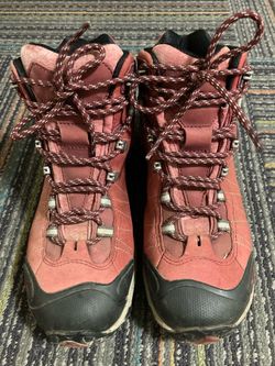 Oboz Bridger Mid Waterproof Red Hiking Boots Women's Size 8.5